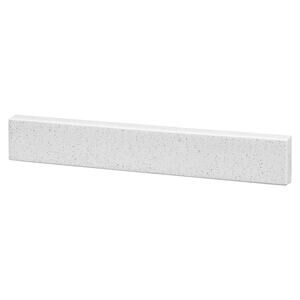 Solid Surface Resin Vanity Sidesplash in Arctic 17-7/8"W x 3/4"D x 2-3/8"H
